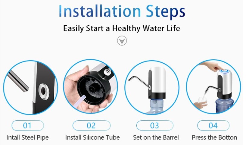 DISPENSADOR DE BOTELLÓN ELÉCTRICO RECARG